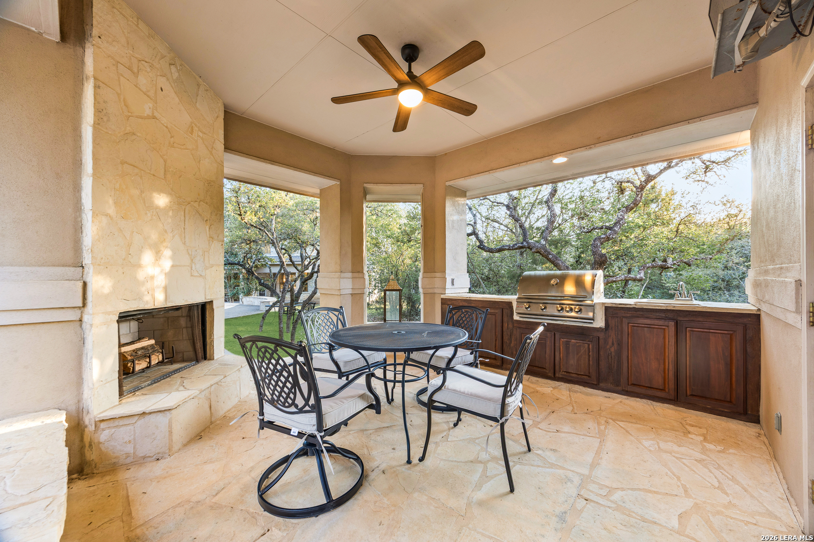 31586 Scarteen Fair Oaks Ranch, TX 78015 - Photo 47 of 67 a dining room with furniture window and outside view
