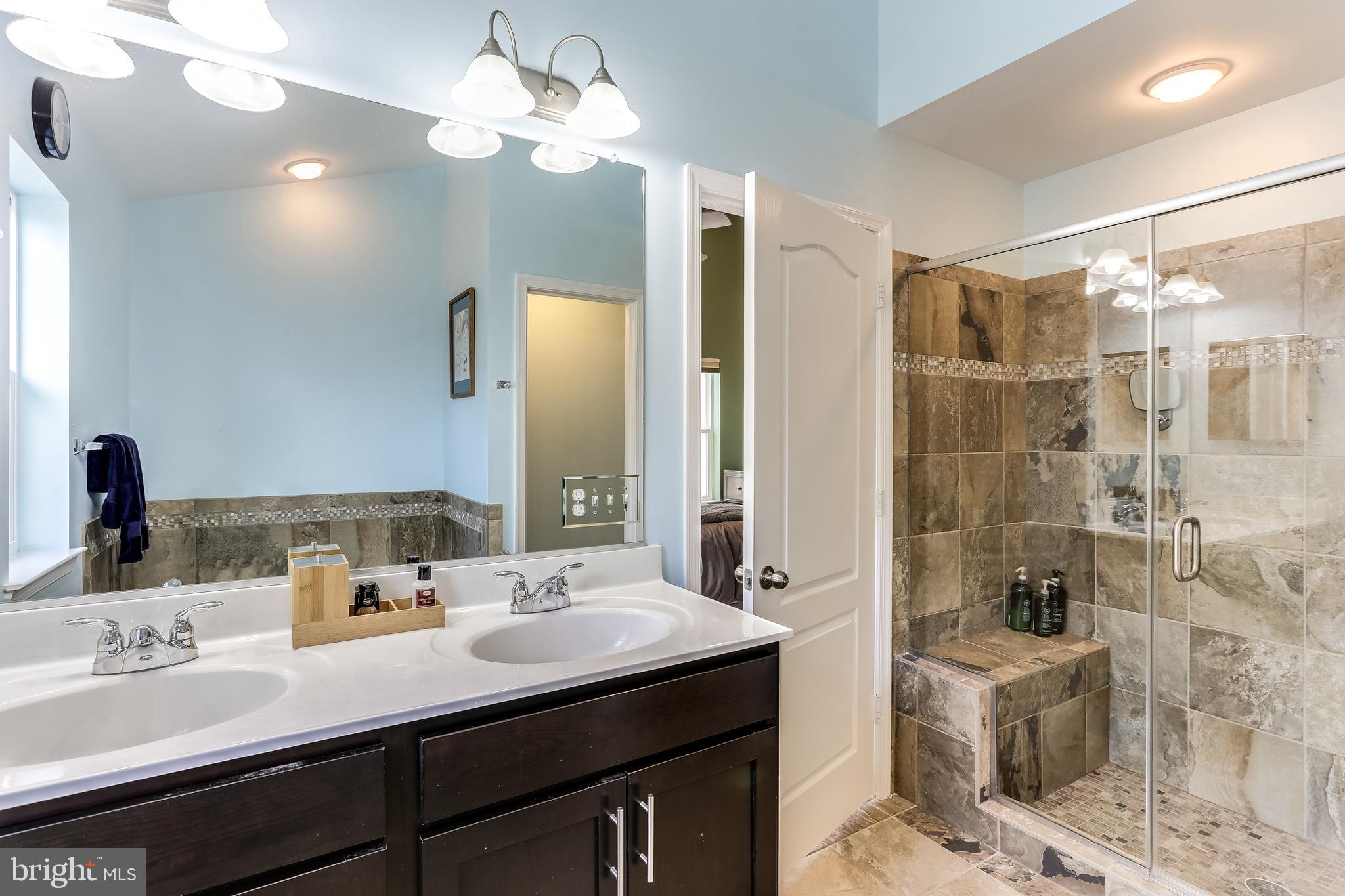 9362 Rock Ripple Lane Laurel, MD 20723 - Photo 16 of 34 Owners bath with huge custom tiled shower