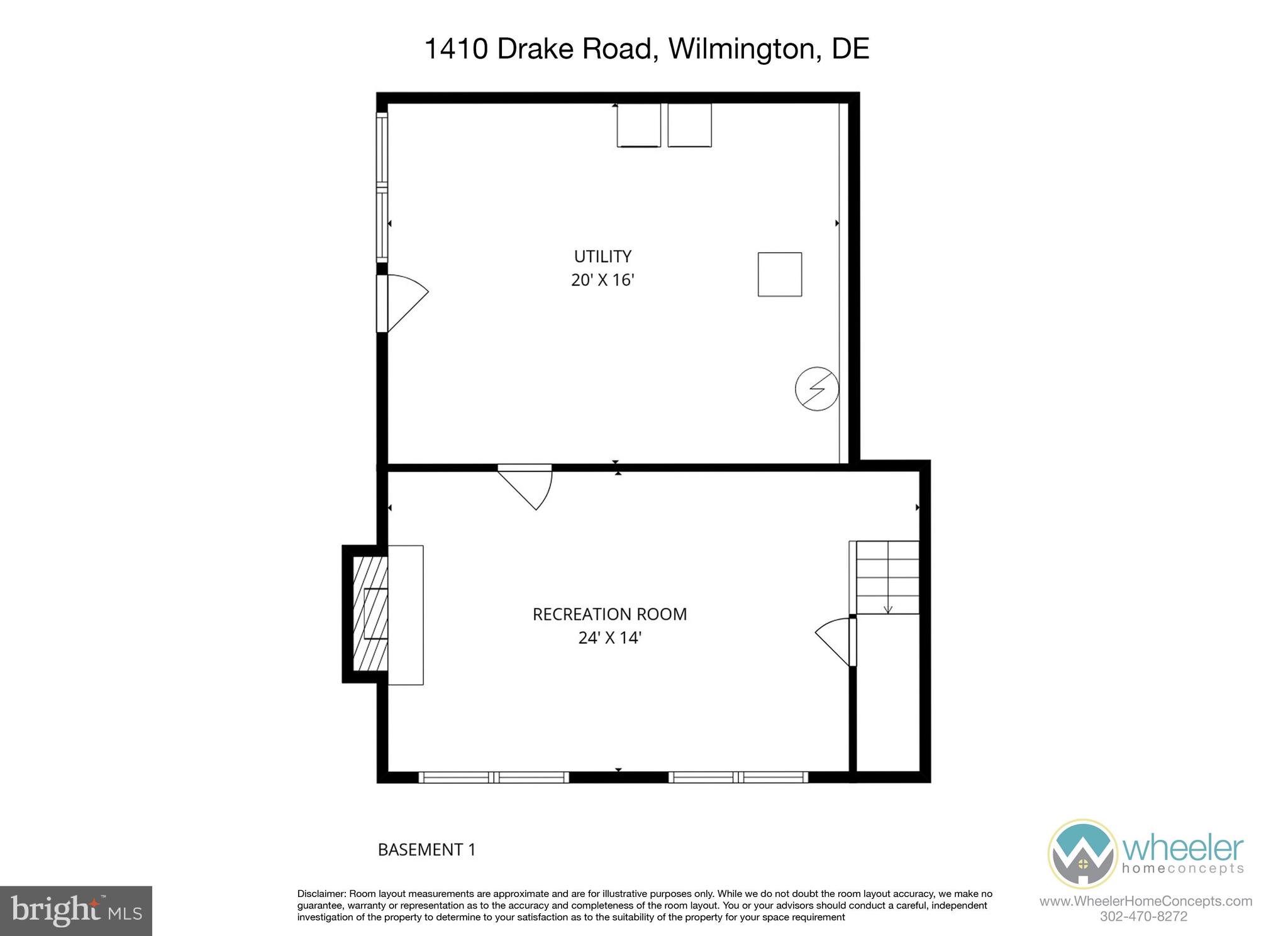 1410 Drake Road Wilmington, DE 19803 - Photo 30 of 30 floorplan below grade