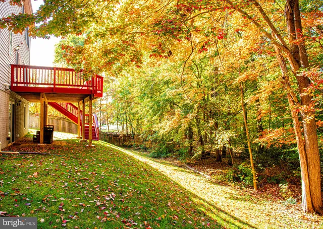 a view of a porch with a yard