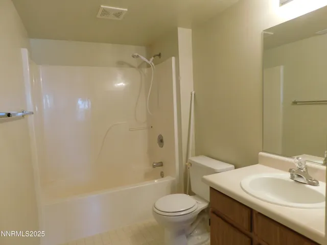 an empty room with a door