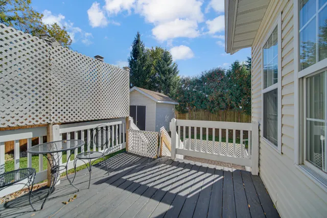 a view of a roof deck