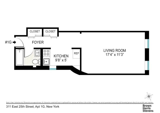 $315,000 | 311 East 25th Street, Unit 1G | Kips Bay