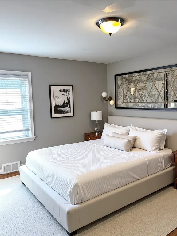 17107 Longfellow Avenue Hazel Crest, IL 60429 - Photo 6 of 21 a bedroom with a bed and painting on the wall