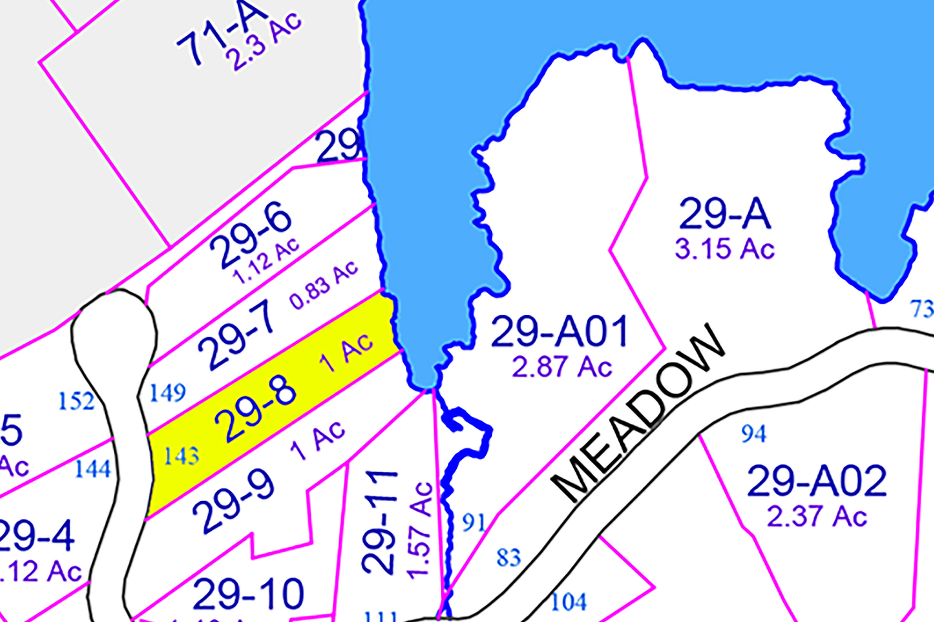 143 Meadow Cove Road East Boothbay, ME 04544 - Photo 68 of 78 Tax Map zoomed in