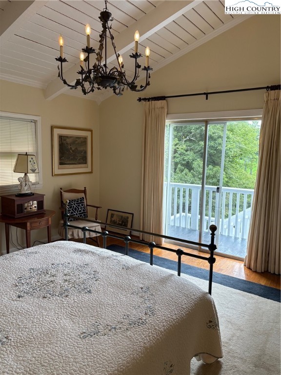 638 Ridge Road Glade Valley, NC 28627 - Photo 11 of 35 a bedroom with furniture and a window