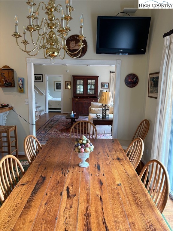 638 Ridge Road Glade Valley, NC 28627 - Photo 5 of 35 a living room with furniture and a flat screen tv