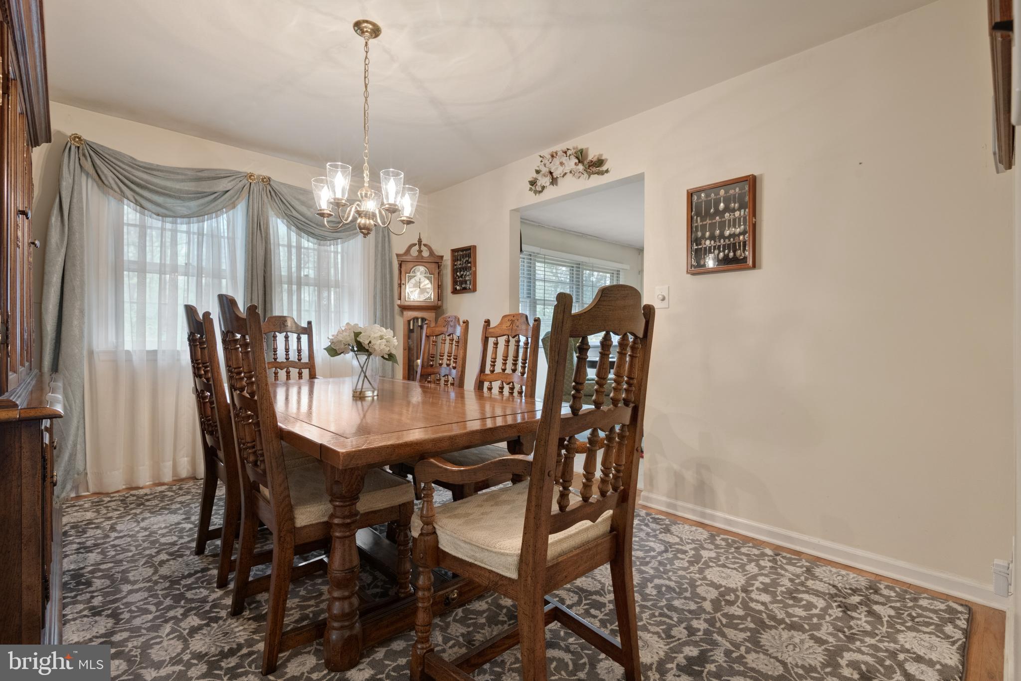 685 Chambers Rock Road Landenberg, PA 19350 - Photo 18 of 49 a view of a dining room with furniture and chandelier