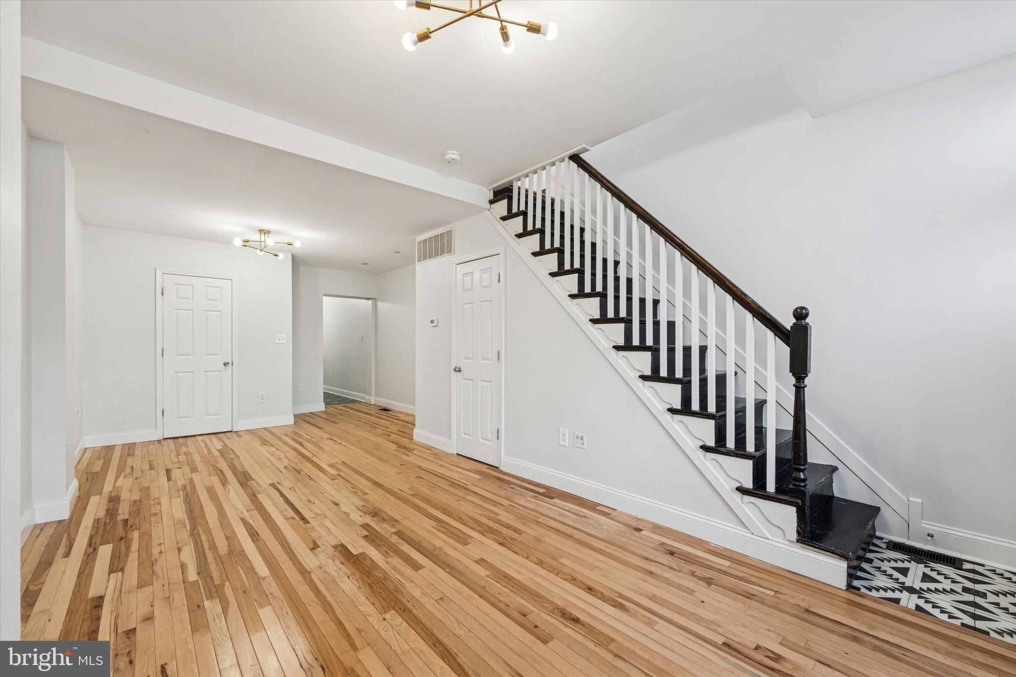 2814 West Stiles Street Philadelphia, PA 19121 - Photo 4 of 34 a view of a hallway view with staircase