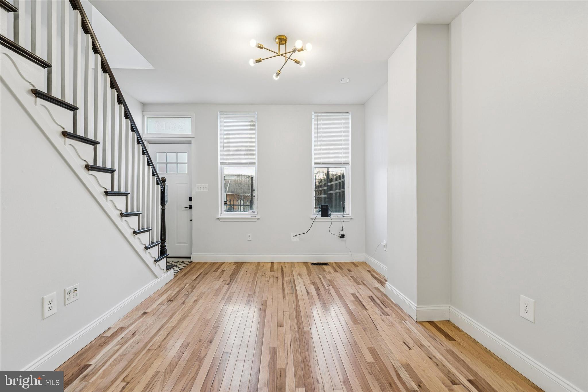 2814 West Stiles Street Philadelphia, PA 19121 - Photo 6 of 34 a view of empty room with wooden floor