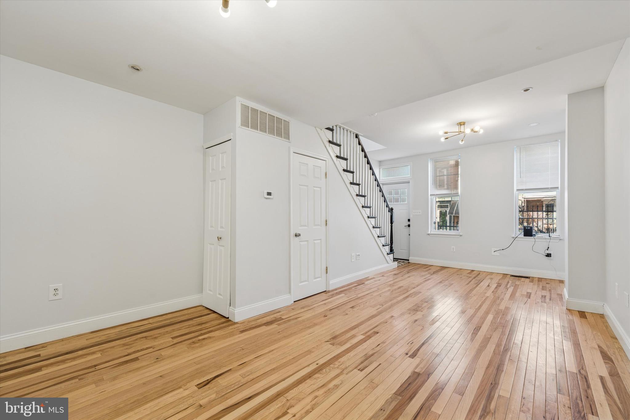 2814 West Stiles Street Philadelphia, PA 19121 - Photo 8 of 34 a view of empty room with wooden floor