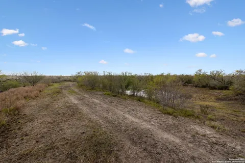 a view of a sky from a yard