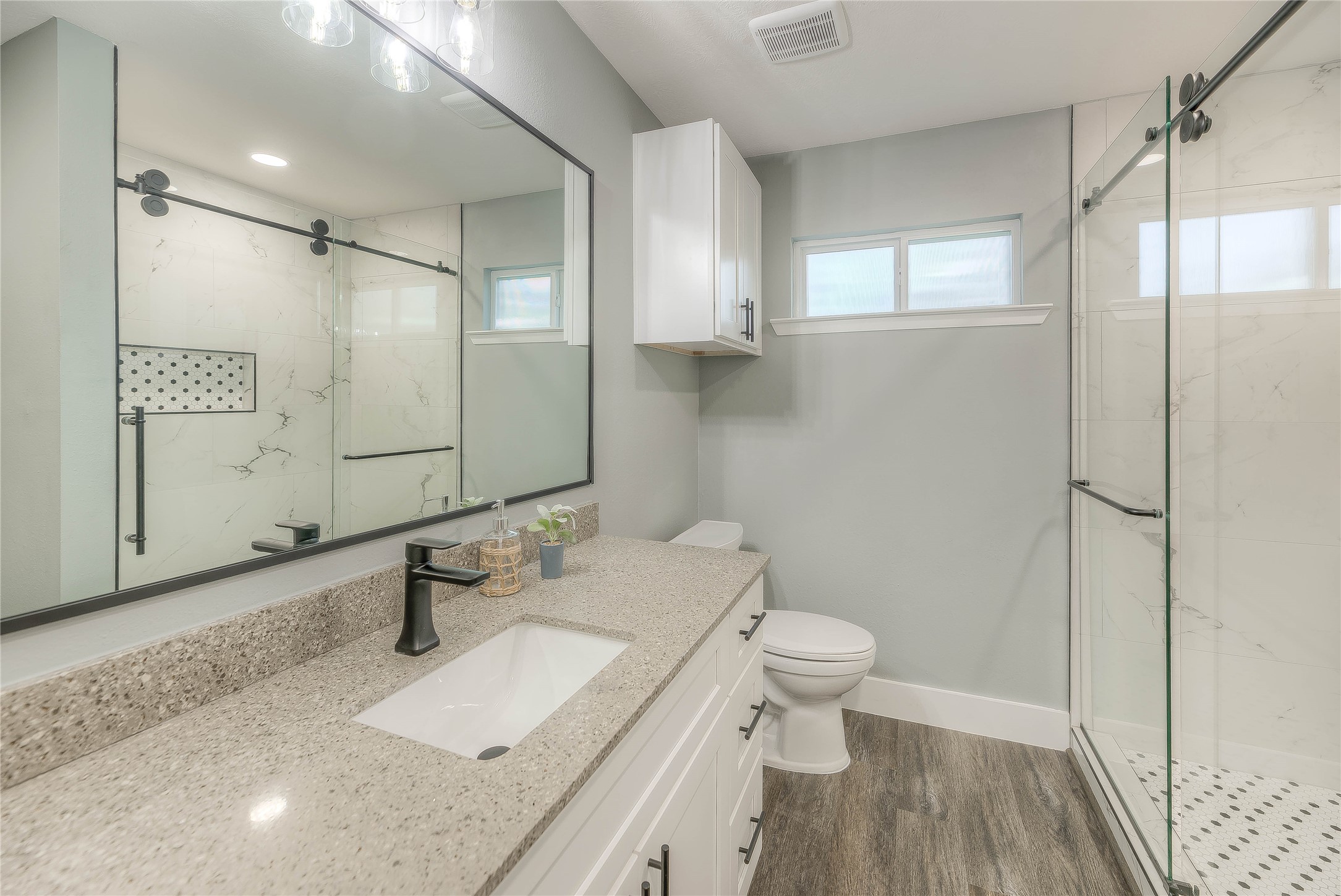388 Sunrise Wood Road Goodrich, TX 77335 - Photo 10 of 33 a bathroom with a sink toilet and shower