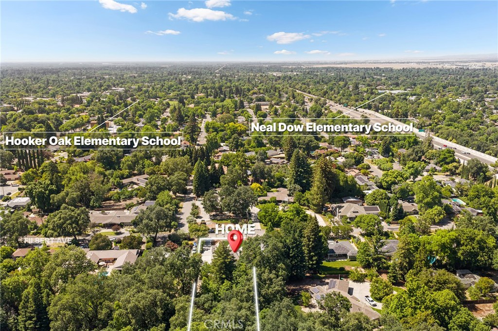 897 Filbert Avenue Chico, CA 95926 - Photo 65 of 66 an aerial view of residential houses with city view and lake view