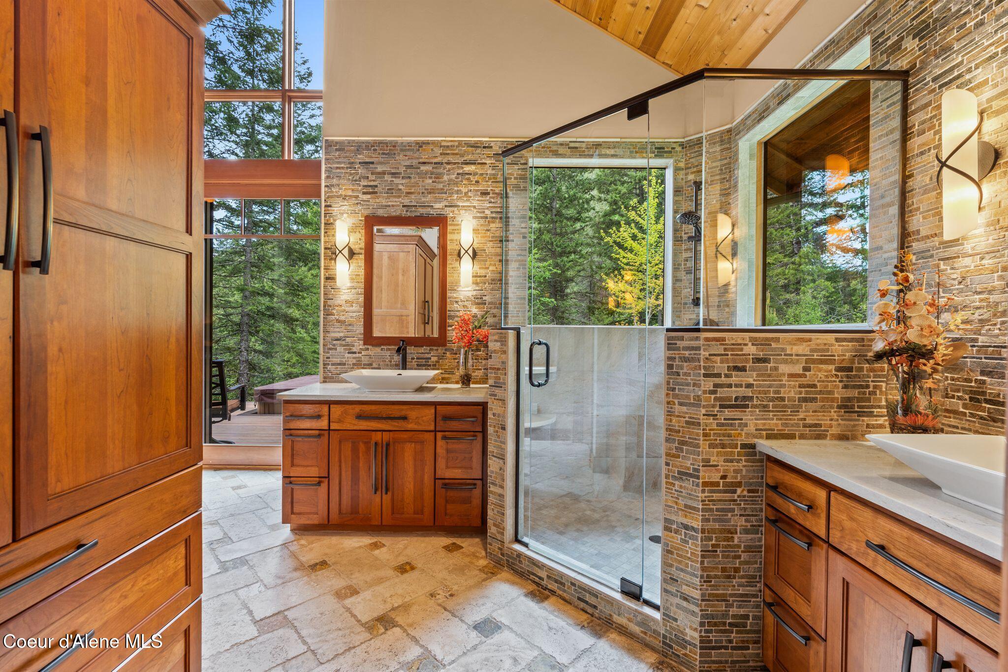 294 Rincon Drive Sandpoint, ID 83864 - Photo 29 of 96 Ensuite Primary Bath with Natural Lig