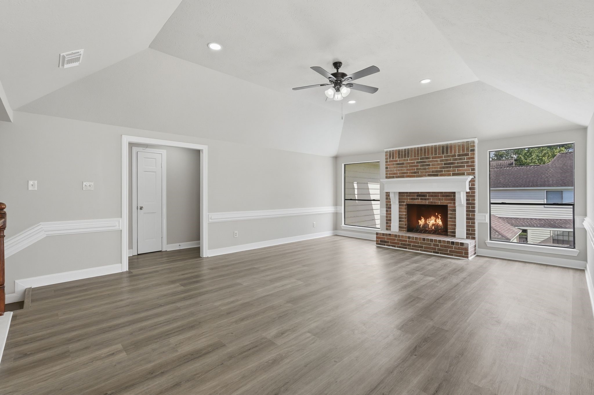 7611 Naremore Drive Spring, TX 77379 - Photo 32 of 48 Living Room Upstairs! There are two other bedrooms tucked down that hallway!