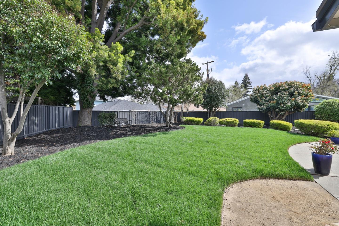 148 Jacinto Way Sunnyvale, CA 94086 - Photo 18 of 27 a view of a backyard with sitting area