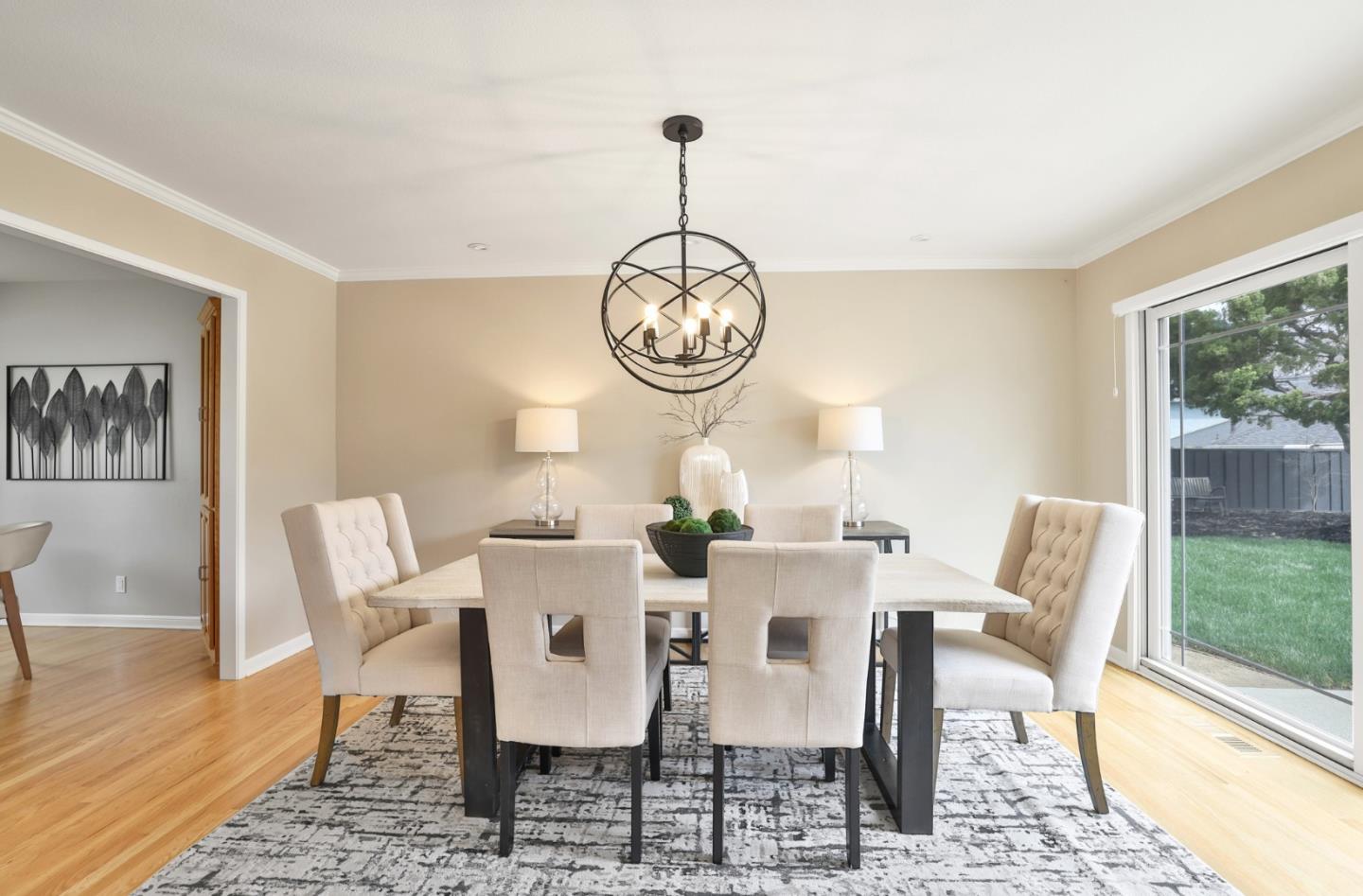 148 Jacinto Way Sunnyvale, CA 94086 - Photo 6 of 27 a view of a dining room with furniture wooden floor and a rug