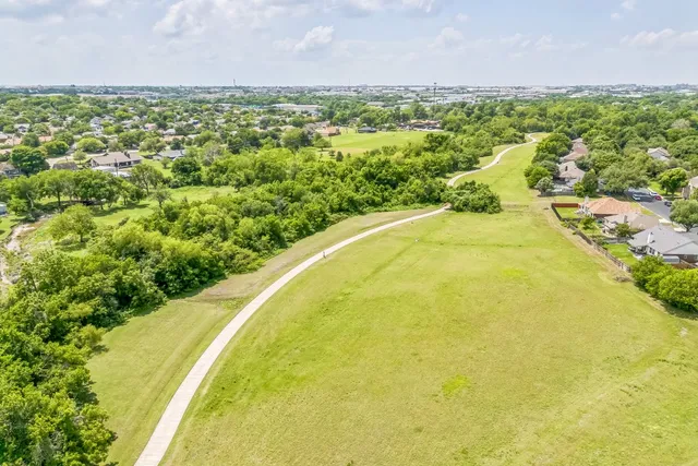 a view of a yard with an outdoor space