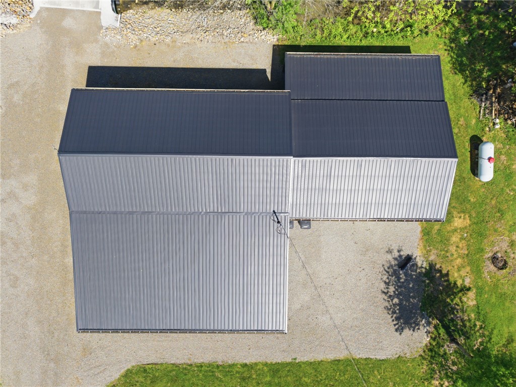 1602 Westboro Road Blanchester, OH 45107 - Photo 62 of 81 An aerial view showcases the distinctive architectural lines of this property.