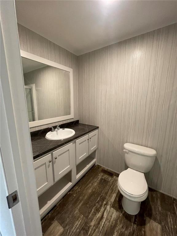 5118 A Holly Road Mount Pleasant, PA 15666 - Photo 8 of 17 a bathroom with a toilet a sink and mirror