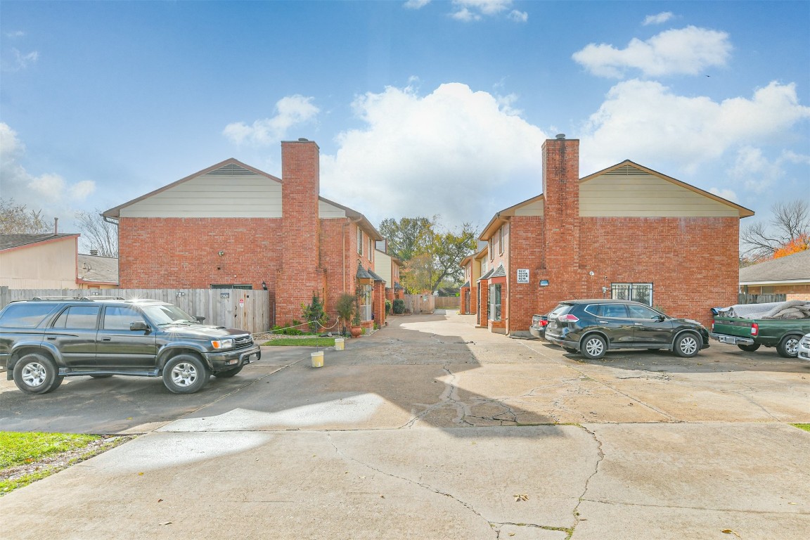 a car parked in front of a house