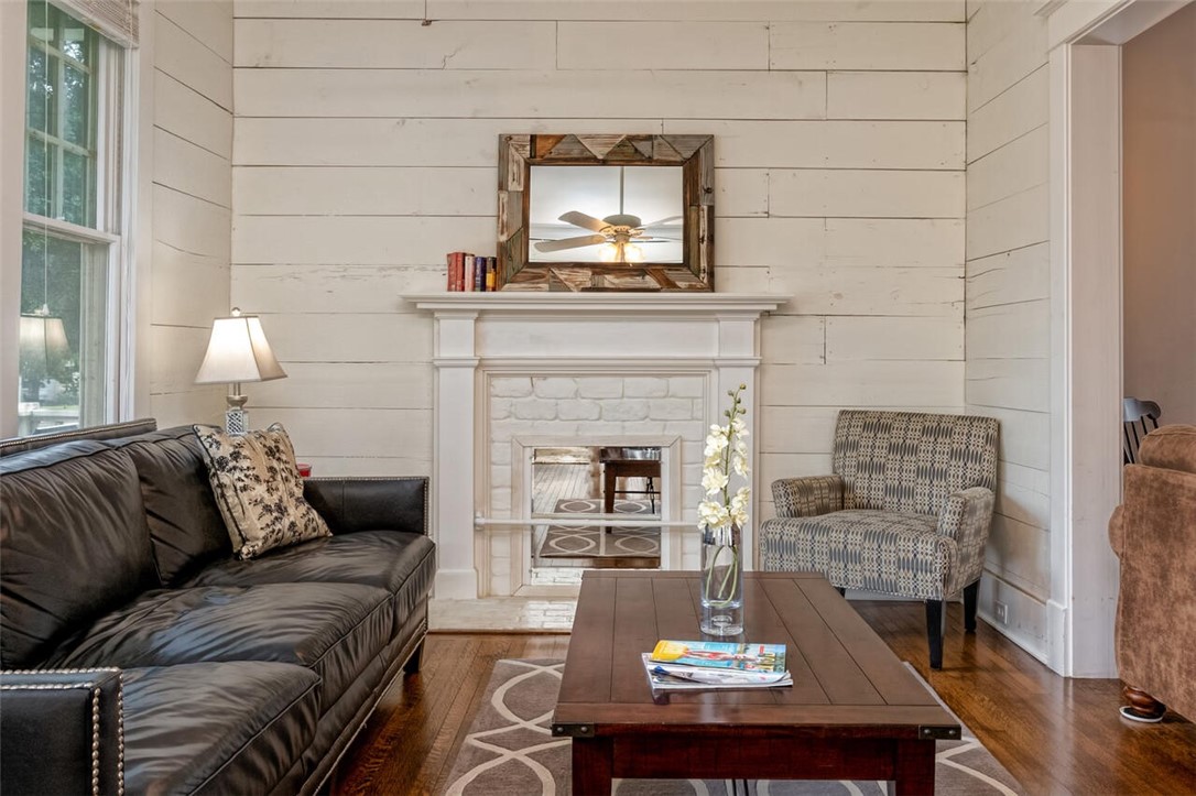 2001 Gorman Avenue Waco, TX 76707 - Photo 8 of 53 a living room with furniture and a fireplace