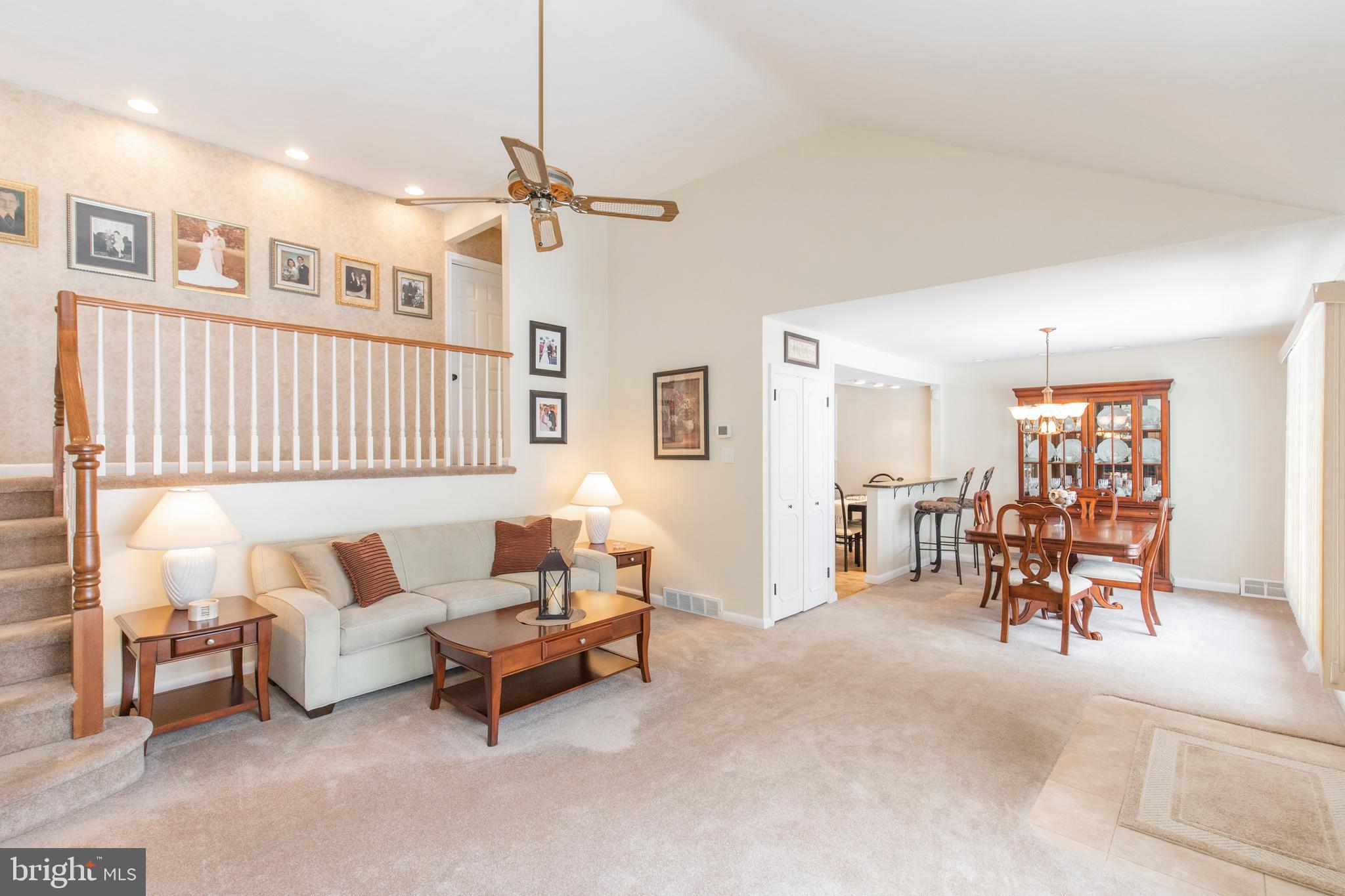 338 Glen Ridge Road Havertown, PA 19083 - Photo 12 of 40 Living room open to dining room