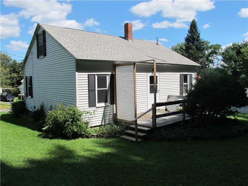 169 Pride Road Auburn, ME 04210 - Photo 20 of 24 Exterior Back. Backyard deck just...