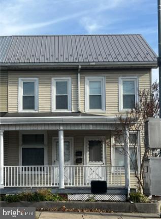 a front view of a house