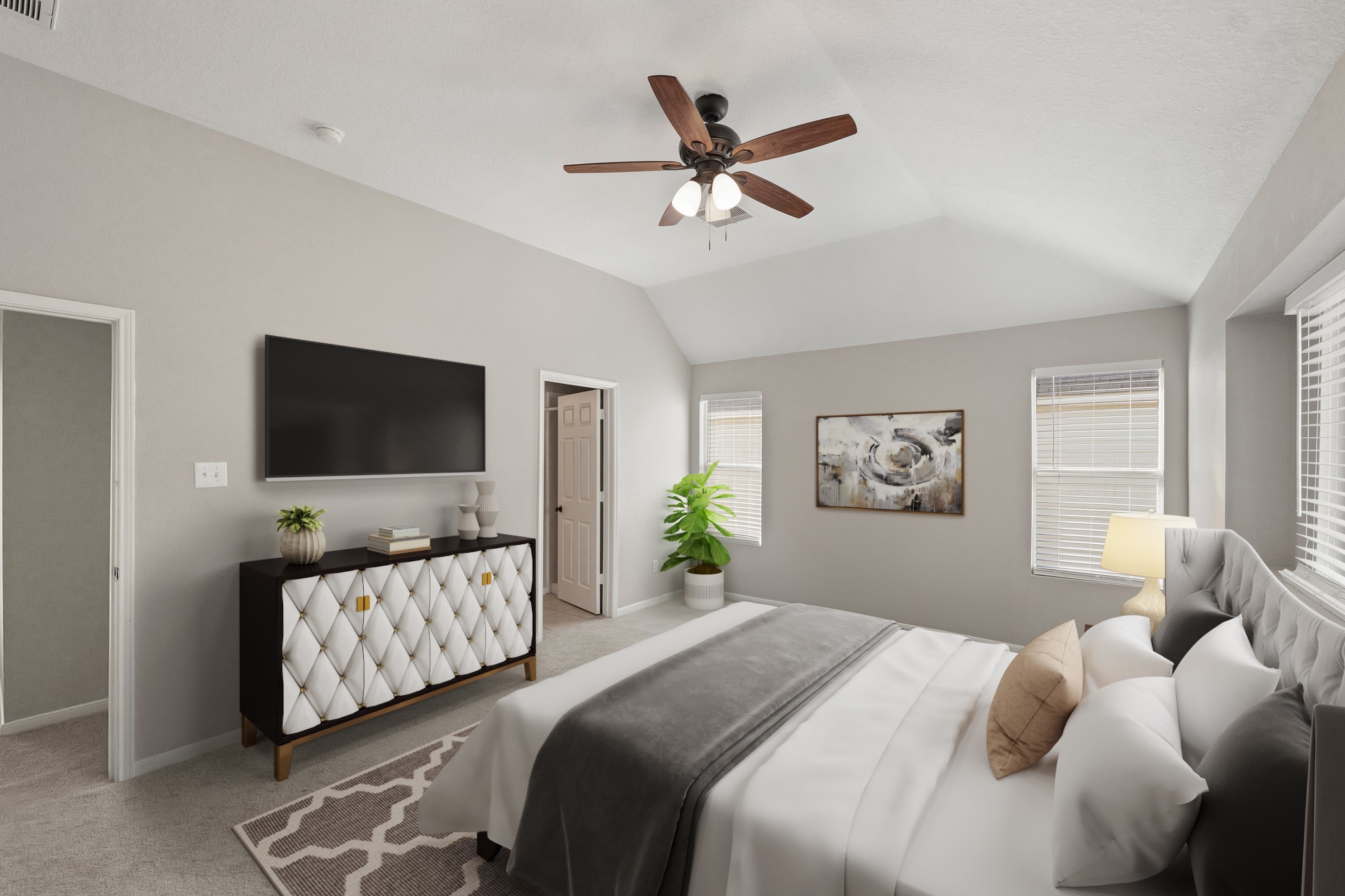 20410 Fall Foliage Drive Humble, TX 77338 - Photo 27 of 35 Virtual Staged: Primary Bedroom