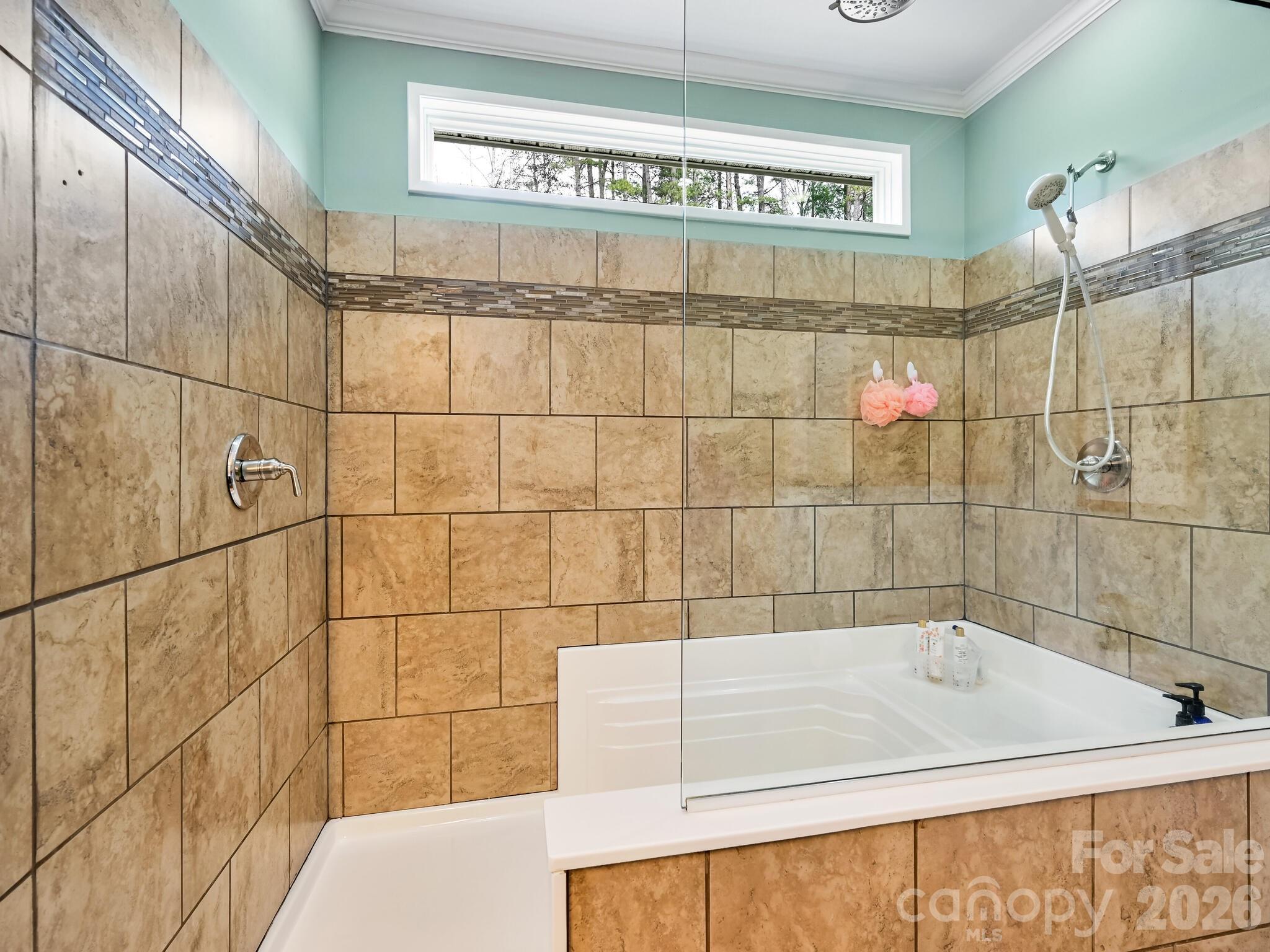241 West Sunset Ridge Drive Etowah, NC 28729 - Photo 18 of 30 a bathroom with a shower and a bathtub
