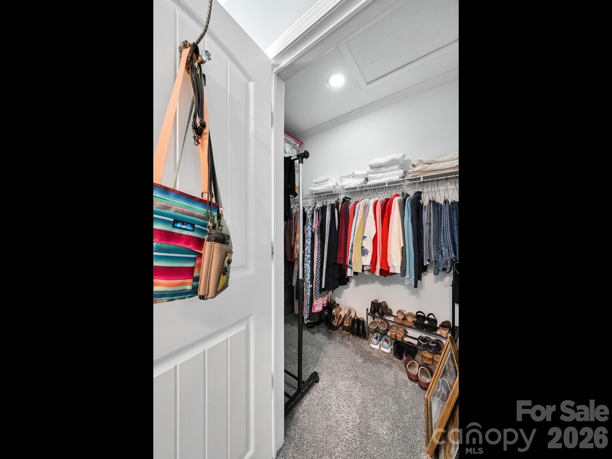 241 West Sunset Ridge Drive Etowah, NC 28729 - Photo 20 of 30 a view of walk in closet with clothes and shoes
