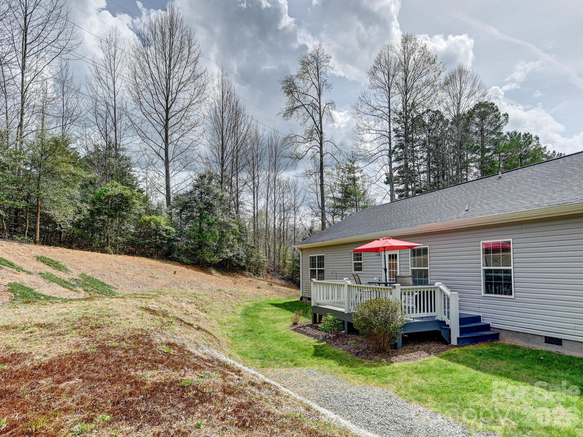 241 West Sunset Ridge Drive Etowah, NC 28729 - Photo 28 of 30 a view of a house with a back yard