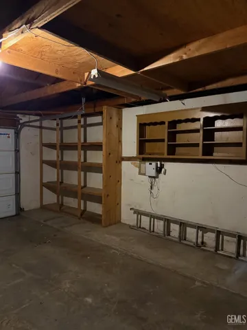 a view of a room with furniture