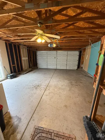 a view of a red wall