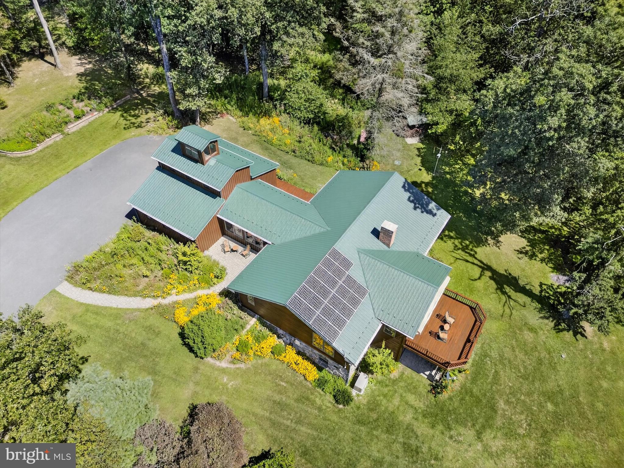 1494 Mountain Road Orrtanna, PA 17353 - Photo 78 of 80 an aerial view of a house with swimming pool and outdoor space