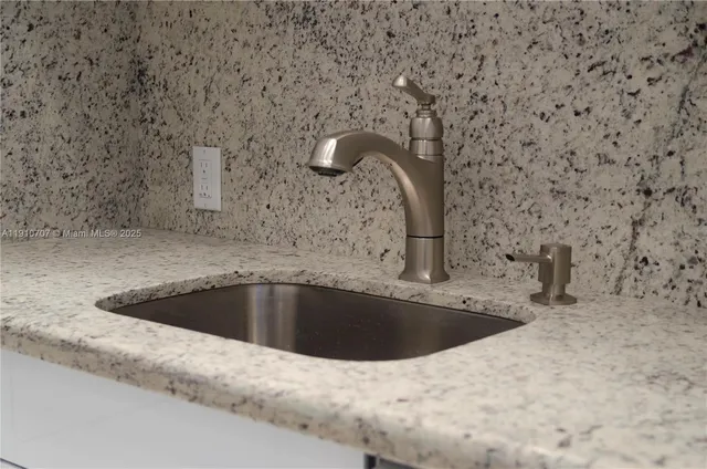 a close view of a sink