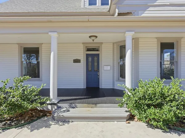 a front view of a house