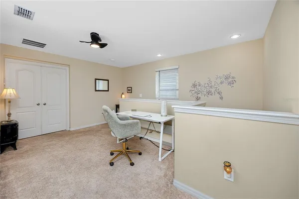 a workspace with a window