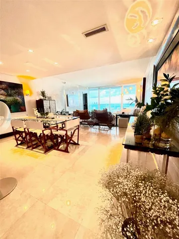 a view of a livingroom with a chandelier