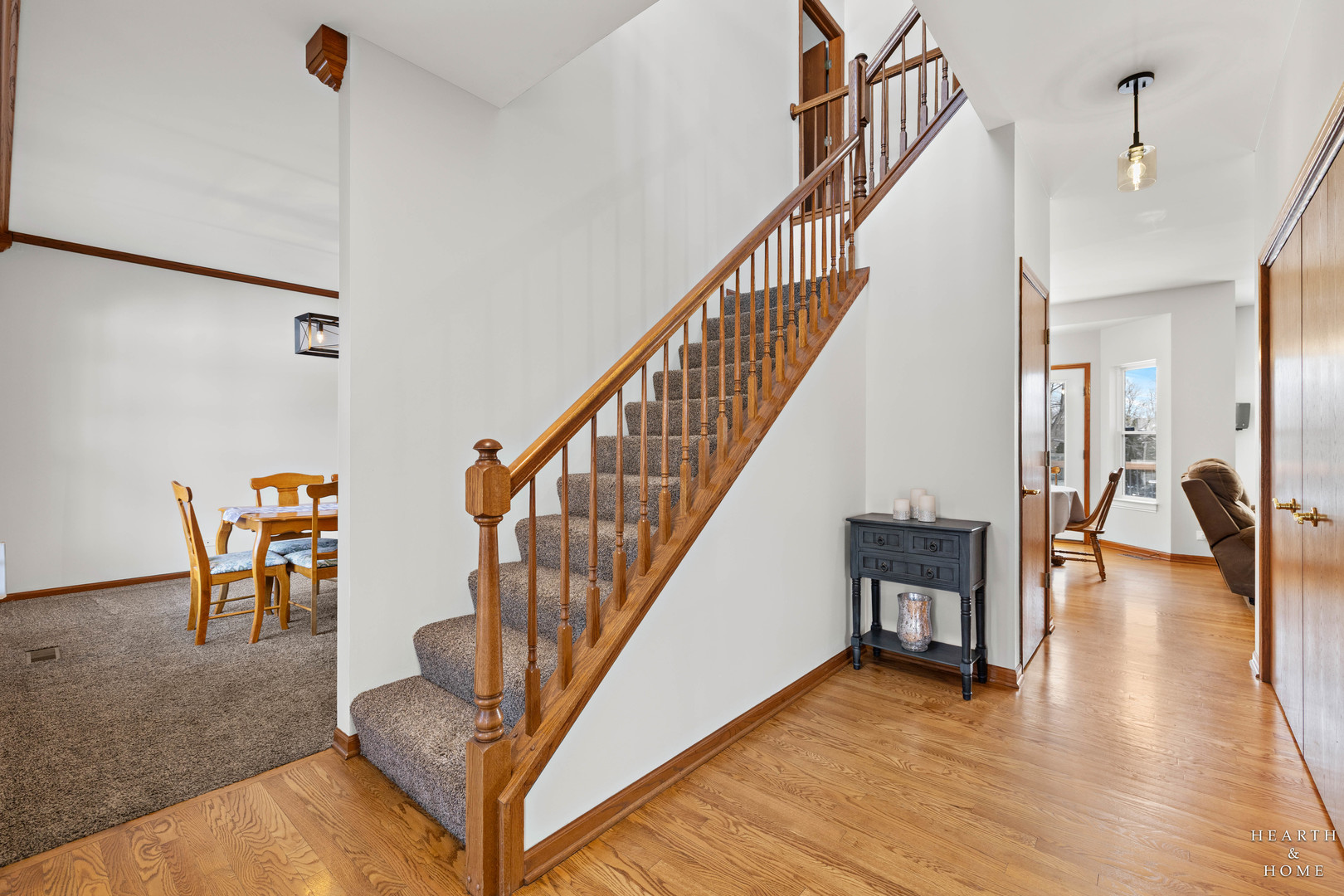 10514 Ridge Lane Marengo, IL 60152 - Photo 6 of 51 a view of entryway and hall with wooden floor