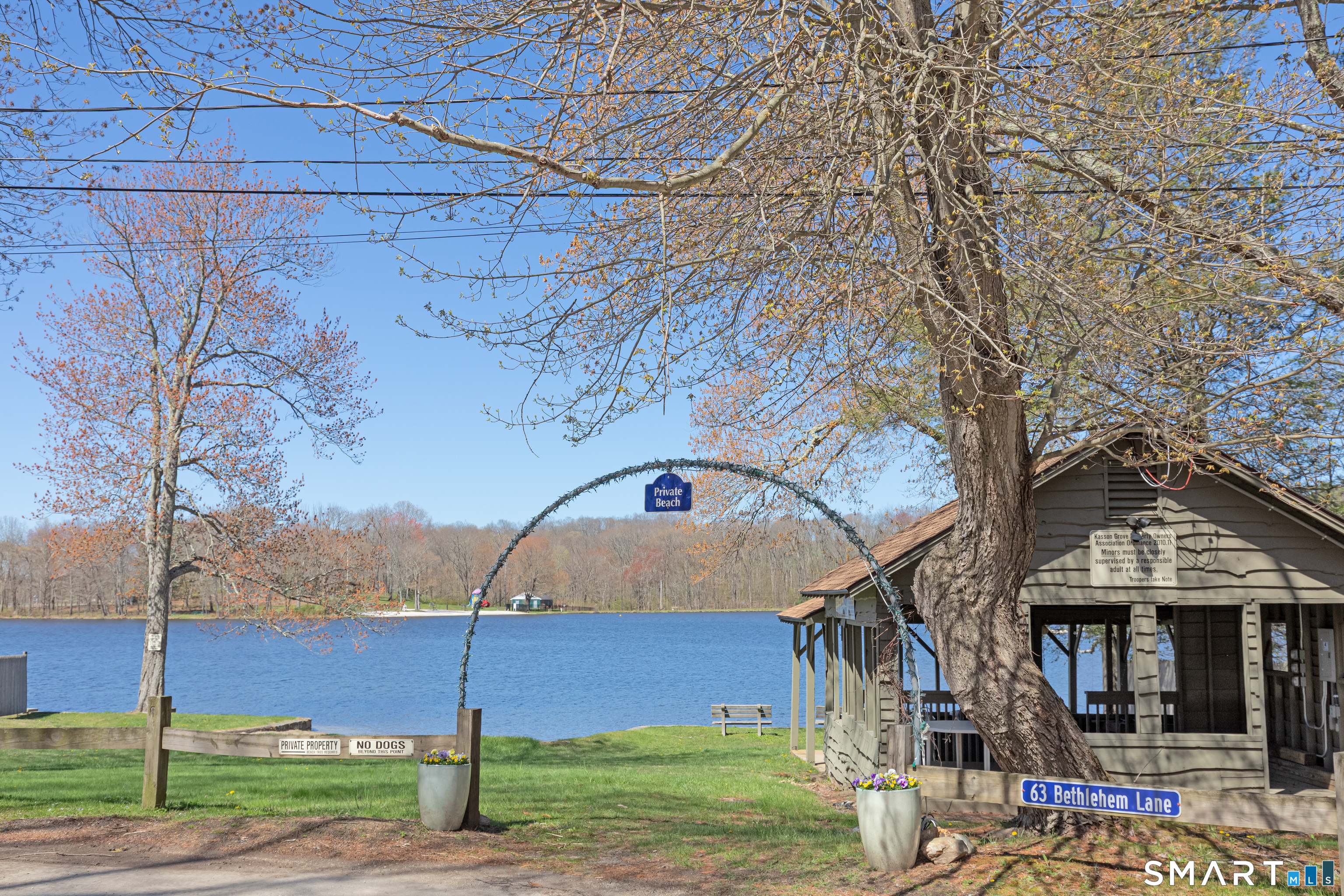 14 Highland Road Bethlehem, CT 06751 - Photo 32 of 37 Private beach and pavilion walking distance from the property.