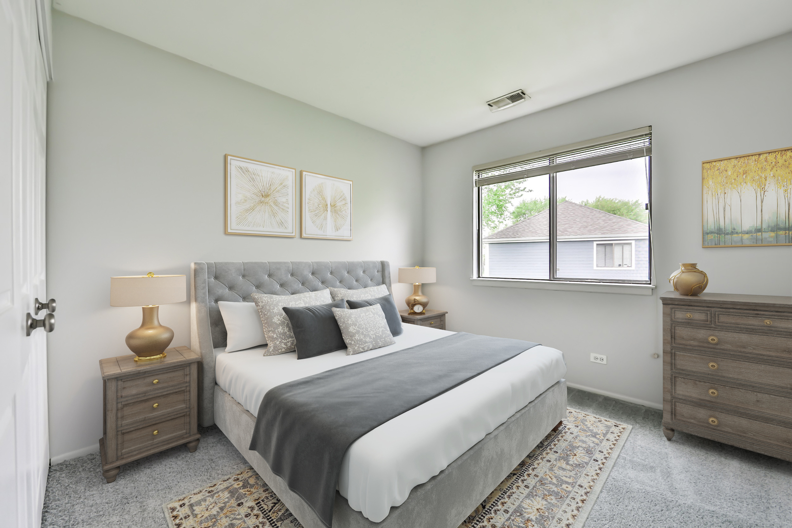 1502 7 Pines Road, Unit D2 Schaumburg, IL 60193 - Photo 13 of 34 a bedroom with a bed and window