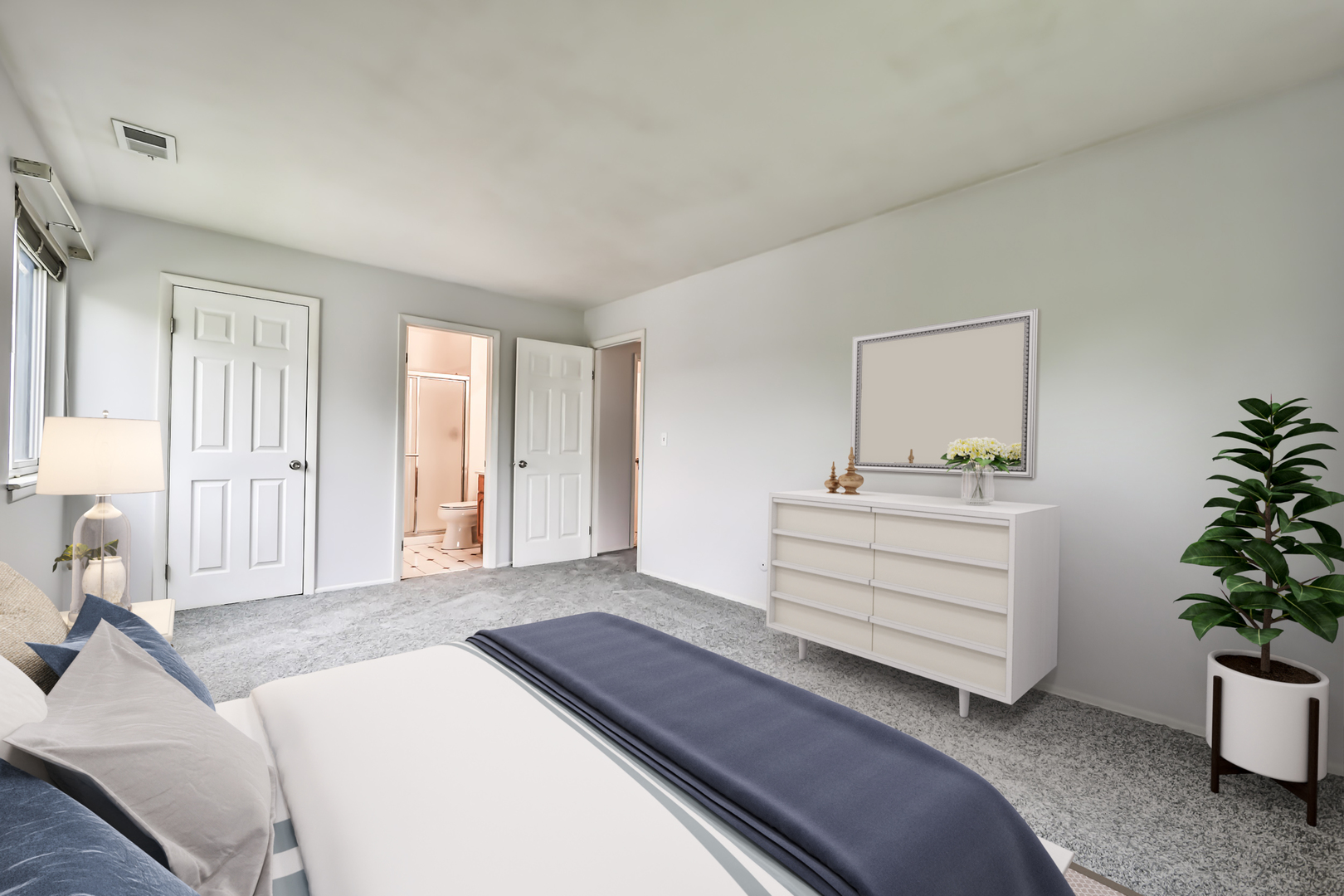 1502 7 Pines Road, Unit D2 Schaumburg, IL 60193 - Photo 7 of 34 a room with a bed and a dresser