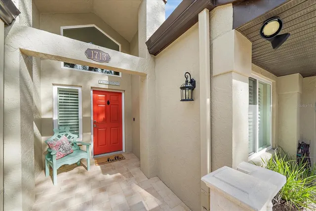 a view of front door of house