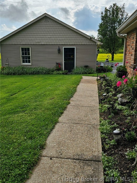 317 Meadow Lane Madison, IN 47250 - Photo 40 of 41 Sidewalk from Rear of Home to Detached Garage