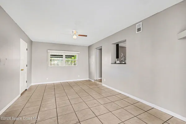 a view of an empty room