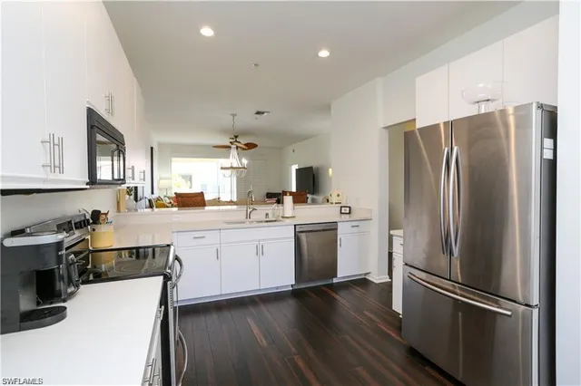 a room with table and window