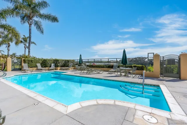 a outdoor view with a sitting space